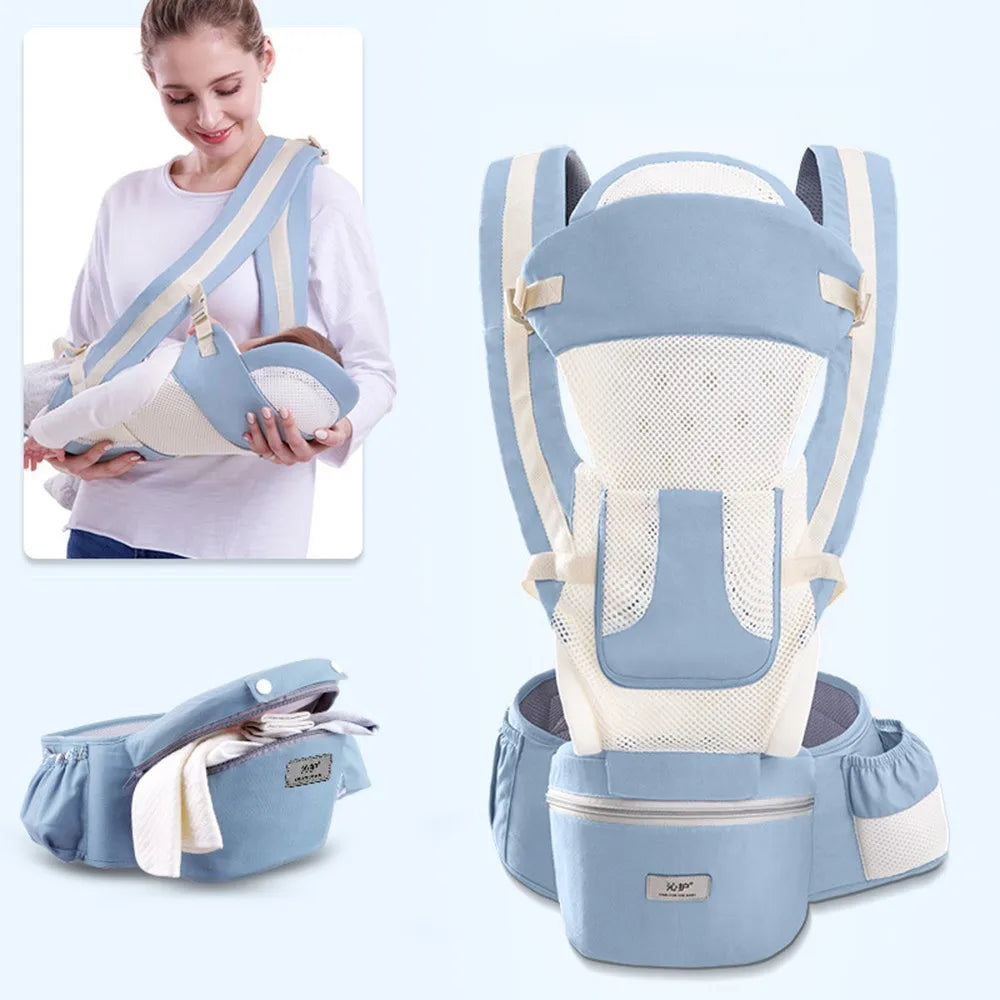 Ergonomic Baby Carrier – Hipseat Front & Back Backpack