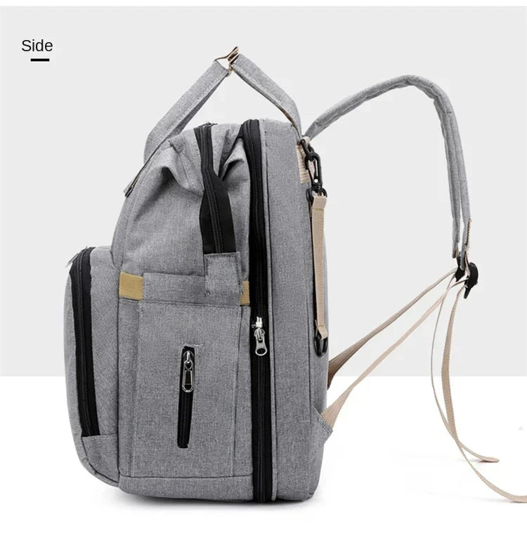 3-in-1 Maternity Backpack – Portable Crib & Changing Table