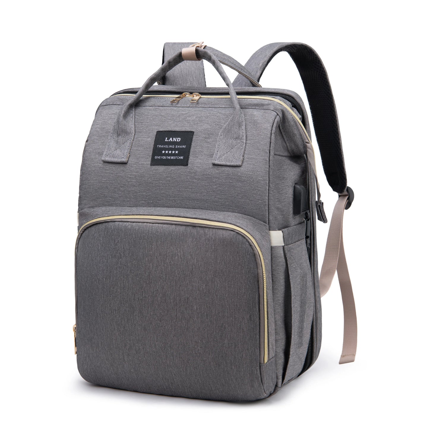 Portable Maternity Backpack – Foldable Crib & Large Capacity