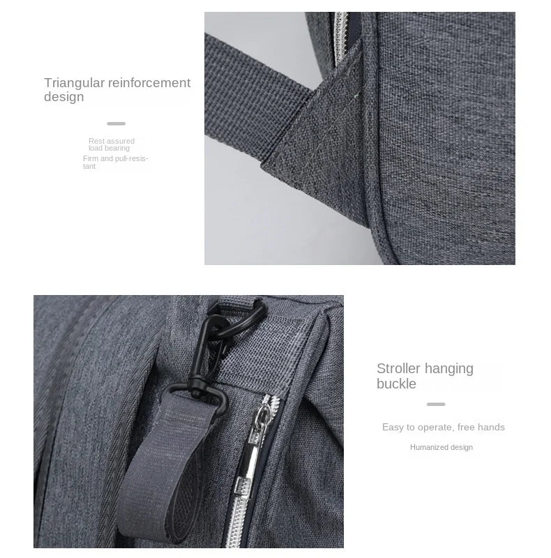 Multifunctional Maternity Bag – Large Capacity + Changing Mat