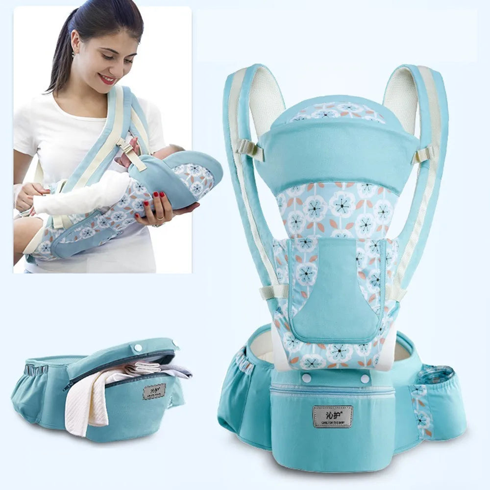 Ergonomic Baby Carrier – Hipseat Front & Back Backpack