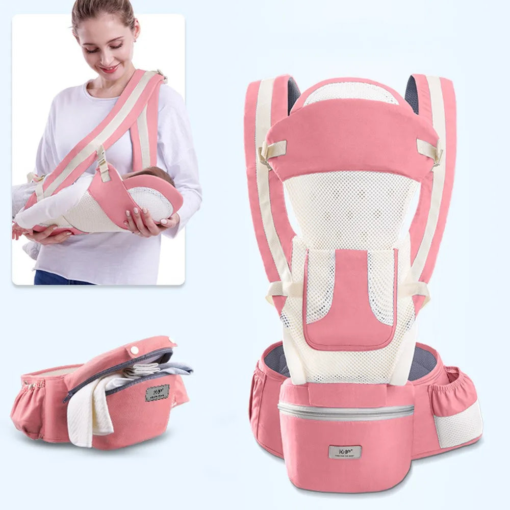 Ergonomic Baby Carrier – Hipseat Front & Back Backpack