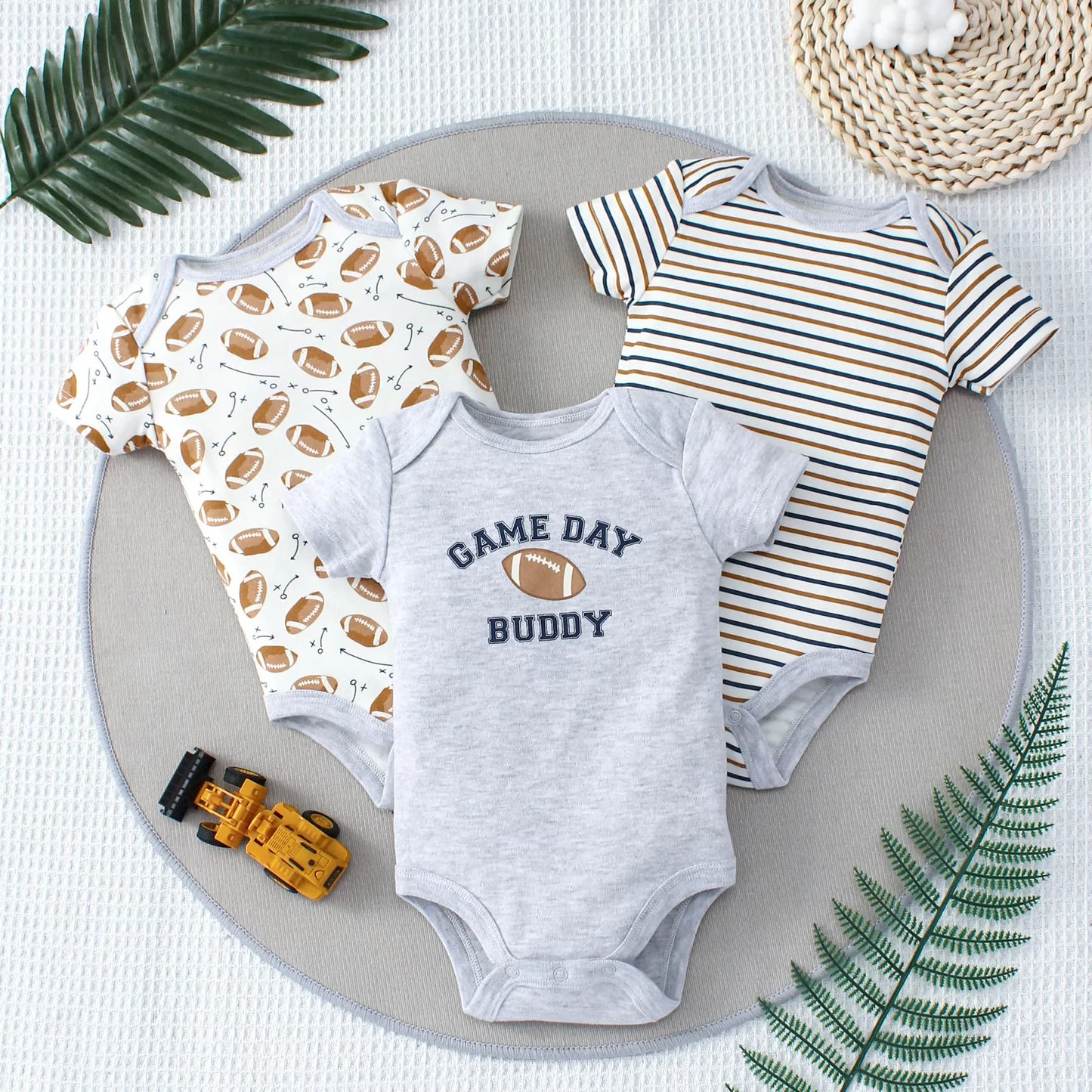 Baby Boy's 3-Piece Summer Set – Cute Dinosaur