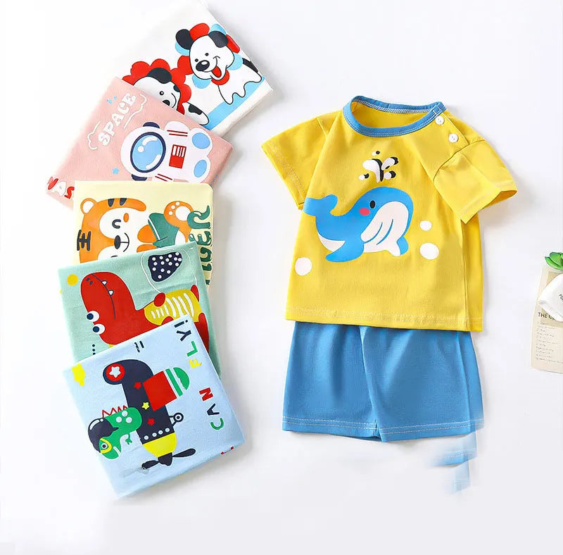 Children's Summer Set – Cotton T-Shirt + Shorts