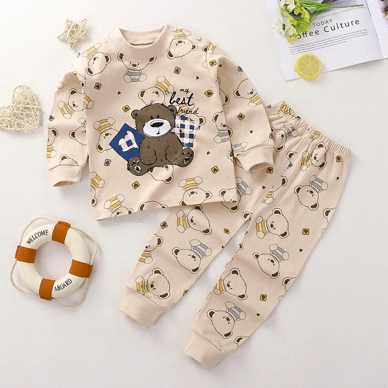 Children's Cotton Pajamas – 2 Pieces Boy/Girl