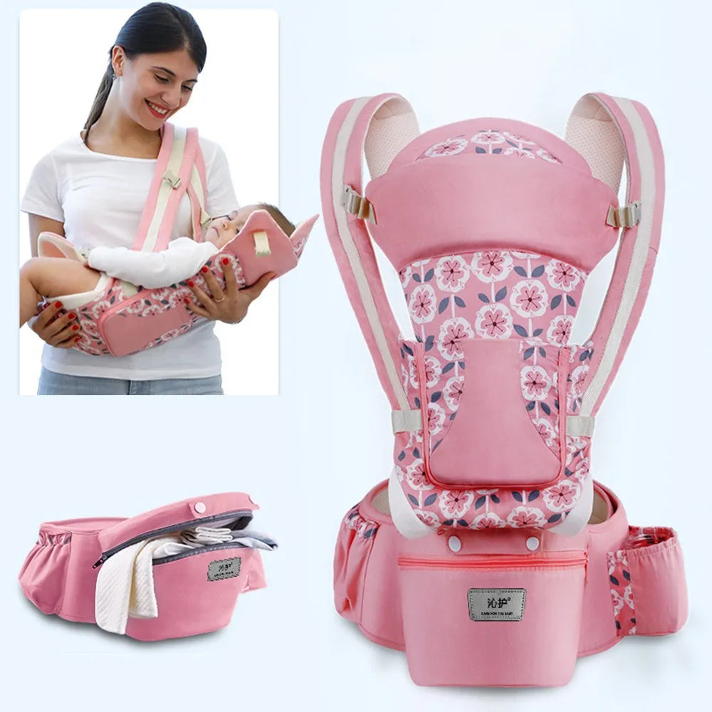 Ergonomic Baby Carrier – Hipseat Front & Back Backpack