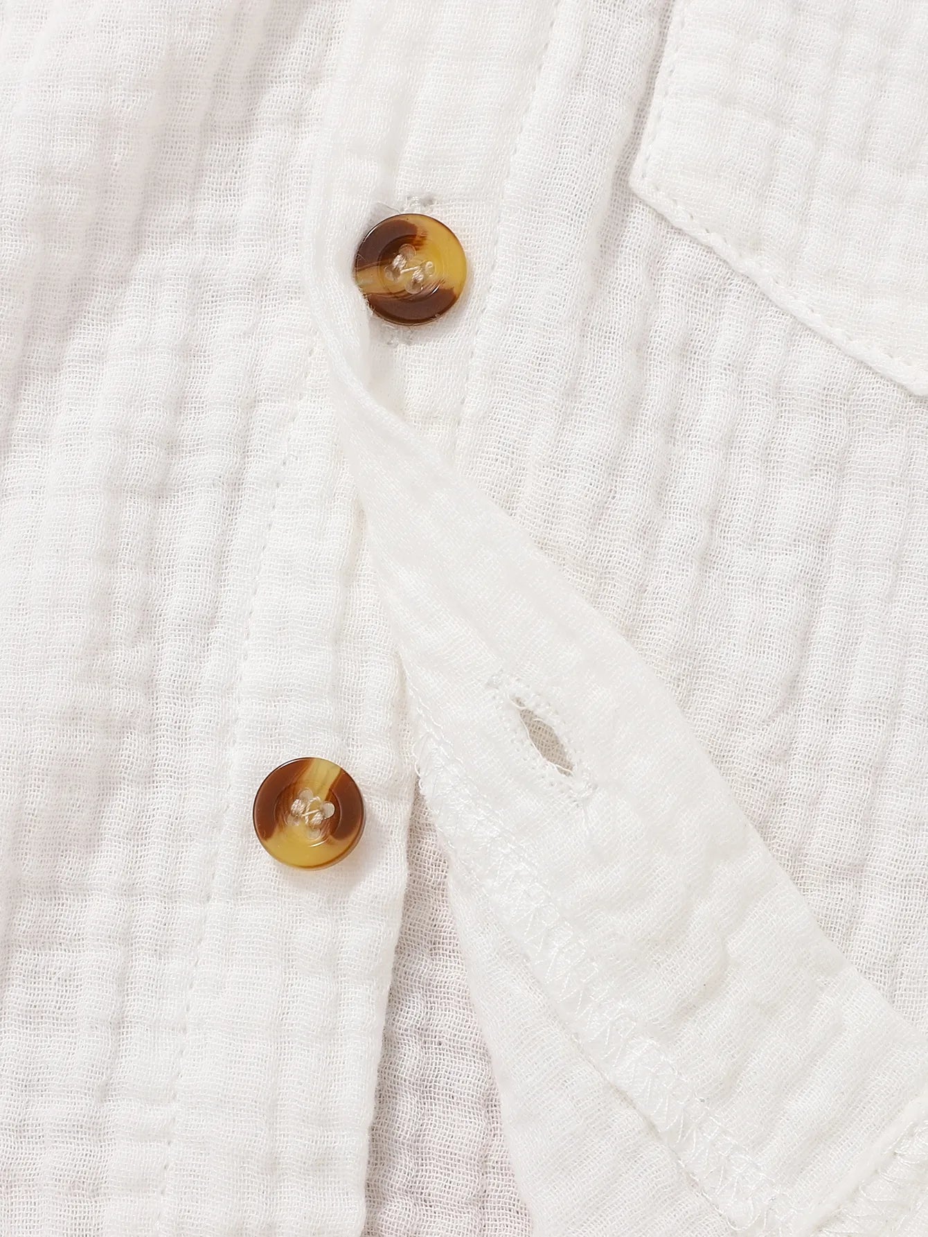 White Children's Summer Set – Shirt + Shorts