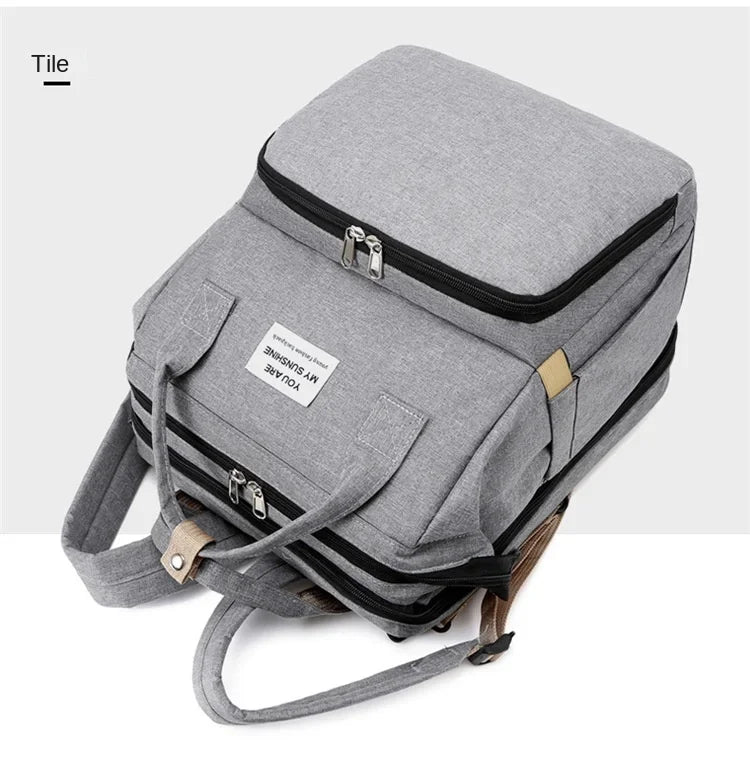 3-in-1 Maternity Backpack – Portable Crib & Changing Table