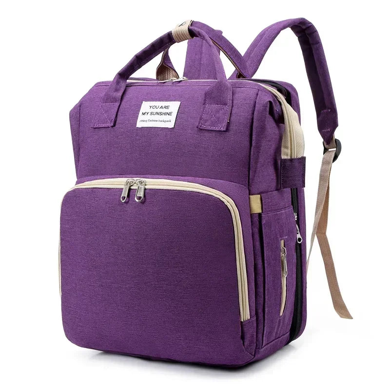 3-in-1 Maternity Backpack – Portable Crib & Changing Table