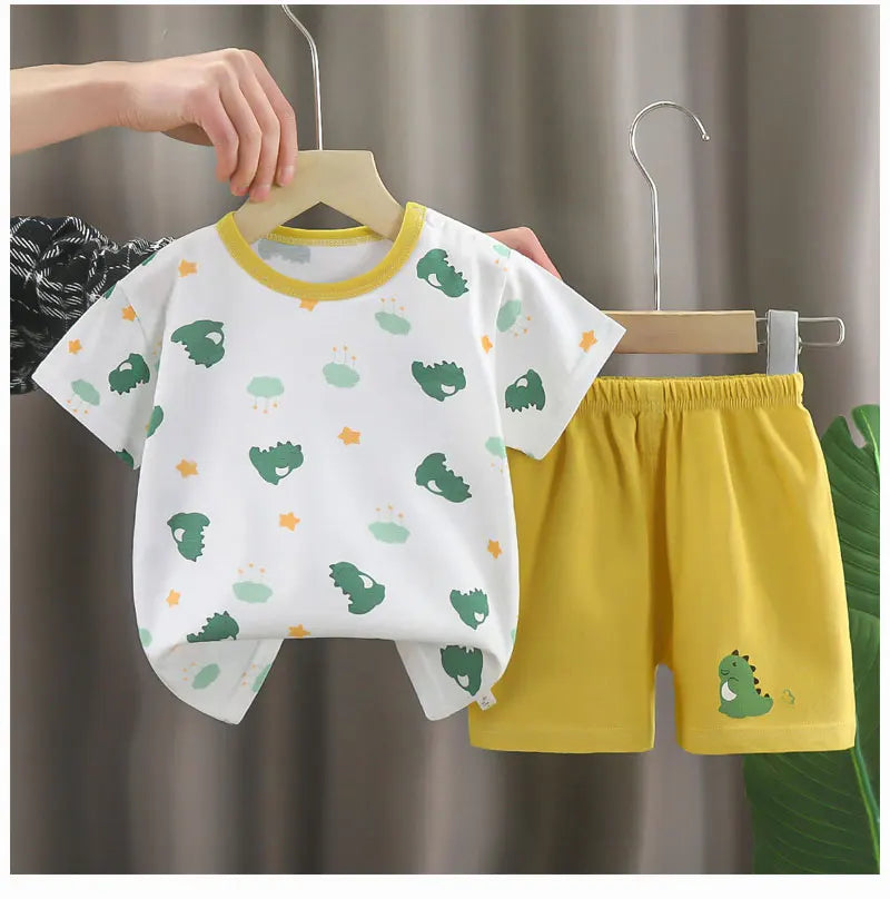 Children's Summer Set – Cotton T-Shirt + Shorts