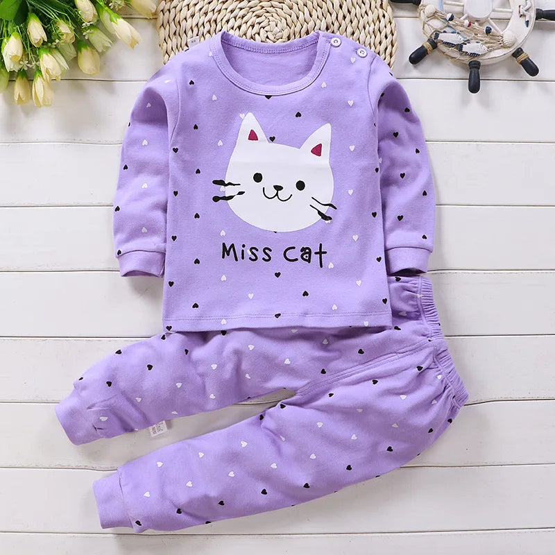 Baby Girl Set – Cotton Pajamas and Clothes 0-5 Years