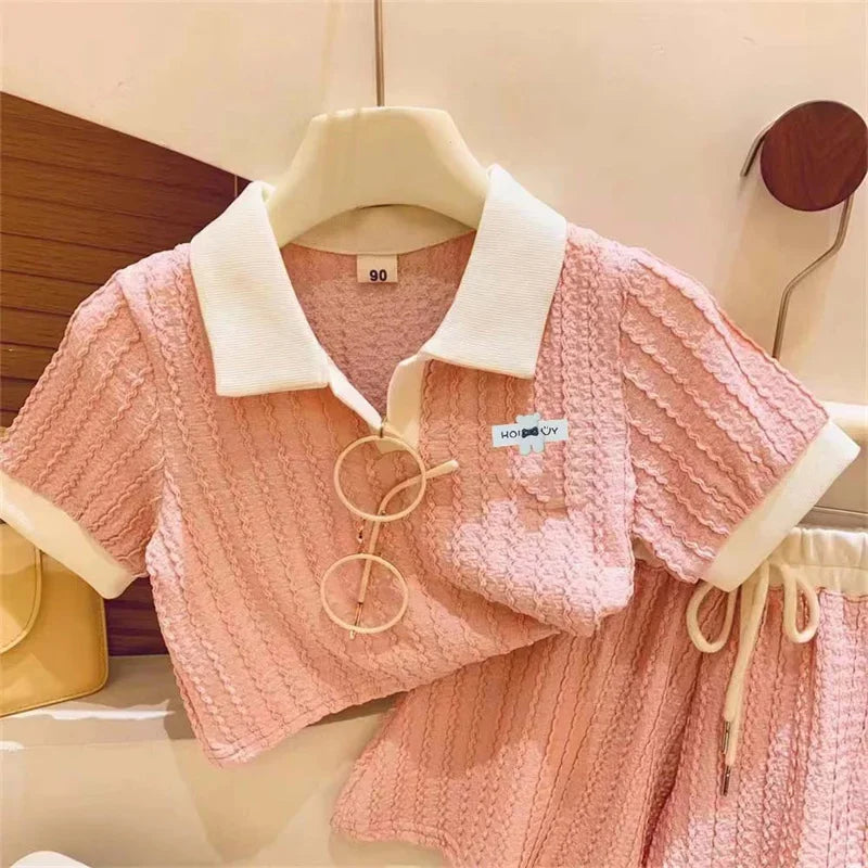 Girls Summer Set – T-Shirt + Casual Pants 2-10 Years