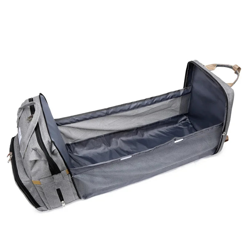 3-in-1 Maternity Backpack – Portable Crib & Changing Table