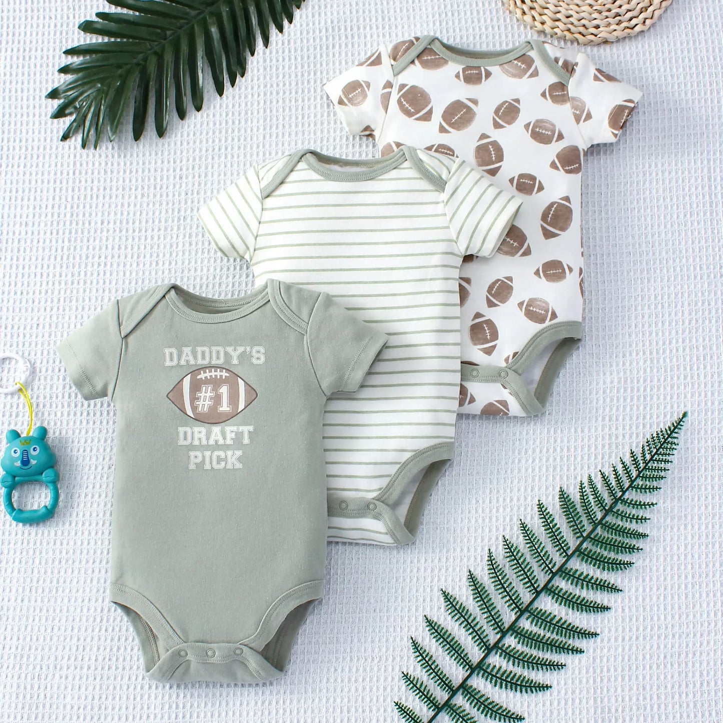 Baby Boy's 3-Piece Summer Set – Cute Dinosaur