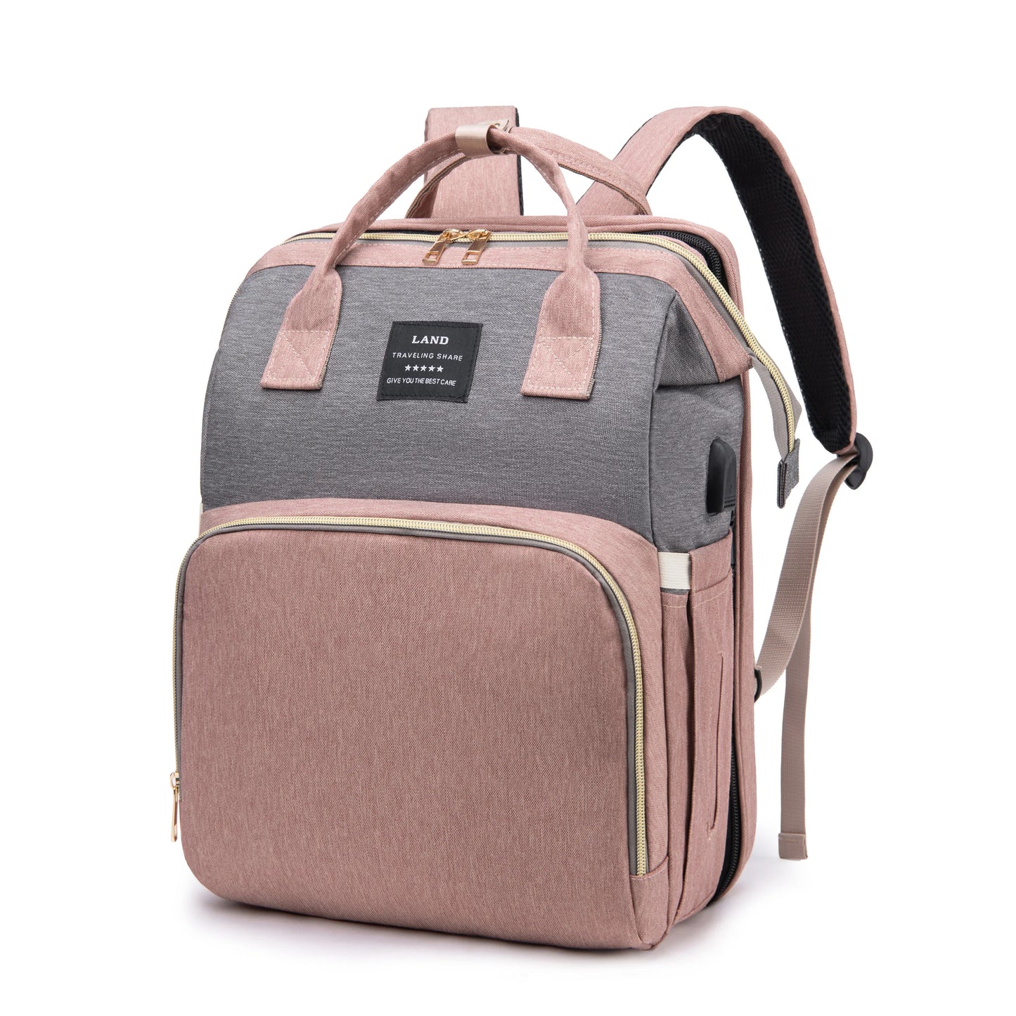 Portable Maternity Backpack – Foldable Crib & Large Capacity