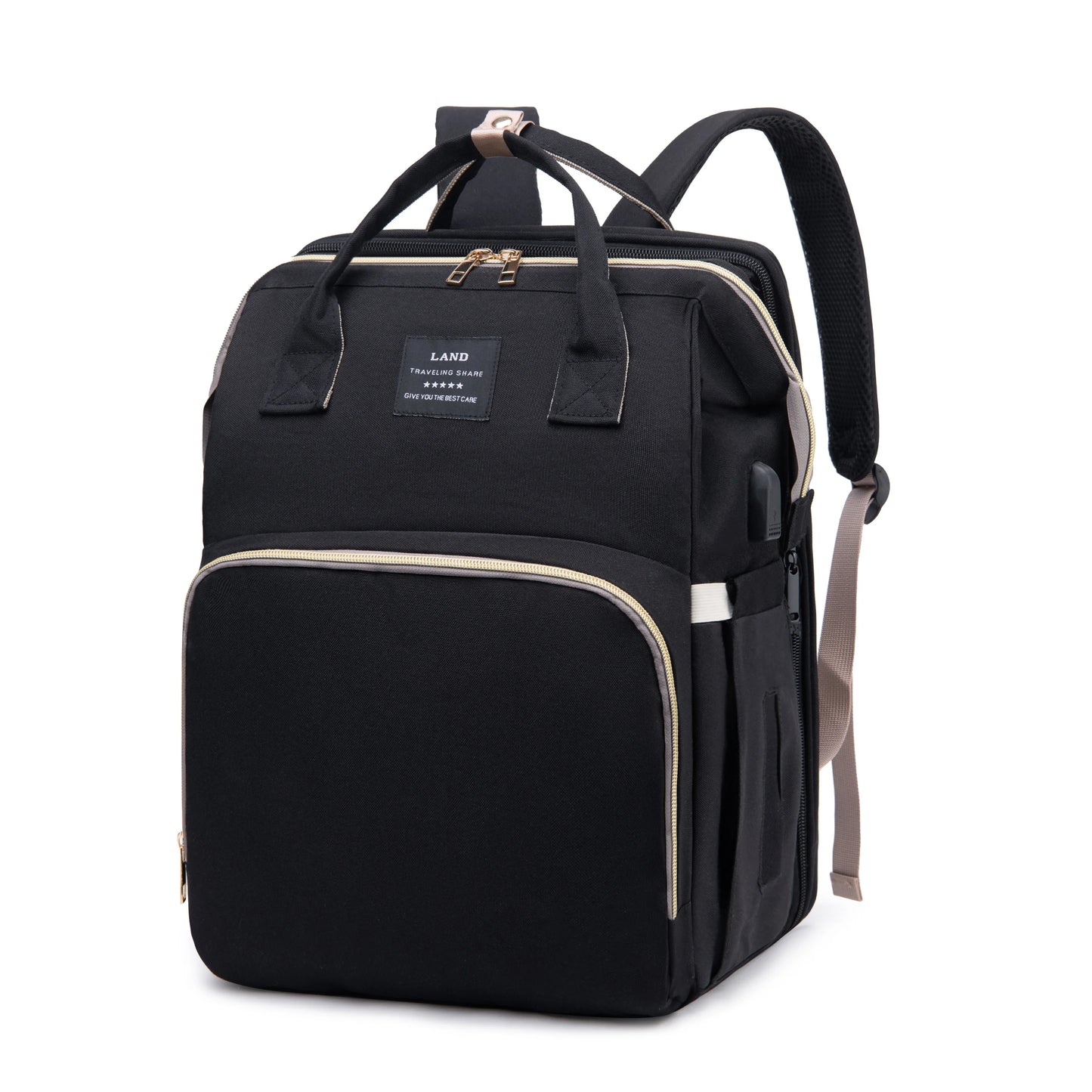 Portable Maternity Backpack – Foldable Crib & Large Capacity