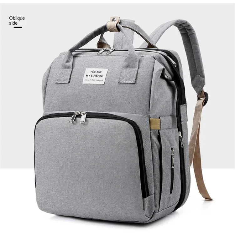 3-in-1 Maternity Backpack – Portable Crib & Changing Table