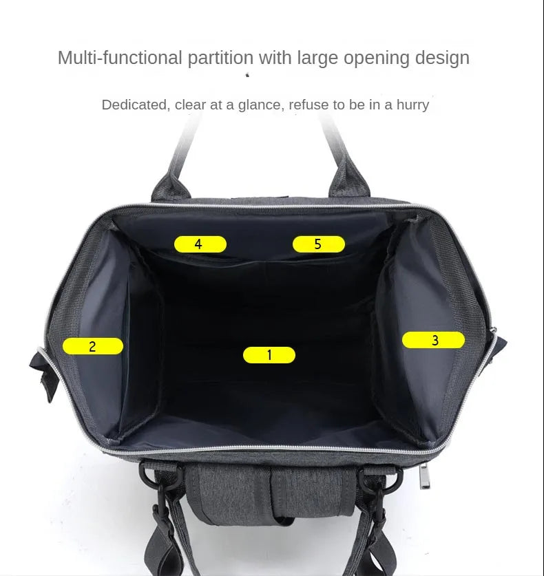 Multifunctional Maternity Bag – Large Capacity + Changing Mat