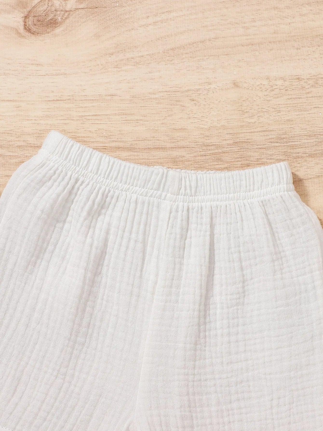 White Children's Summer Set – Shirt + Shorts
