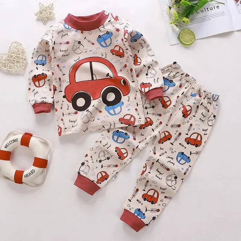 Children's Cotton Pajamas – 2 Pieces Boy/Girl