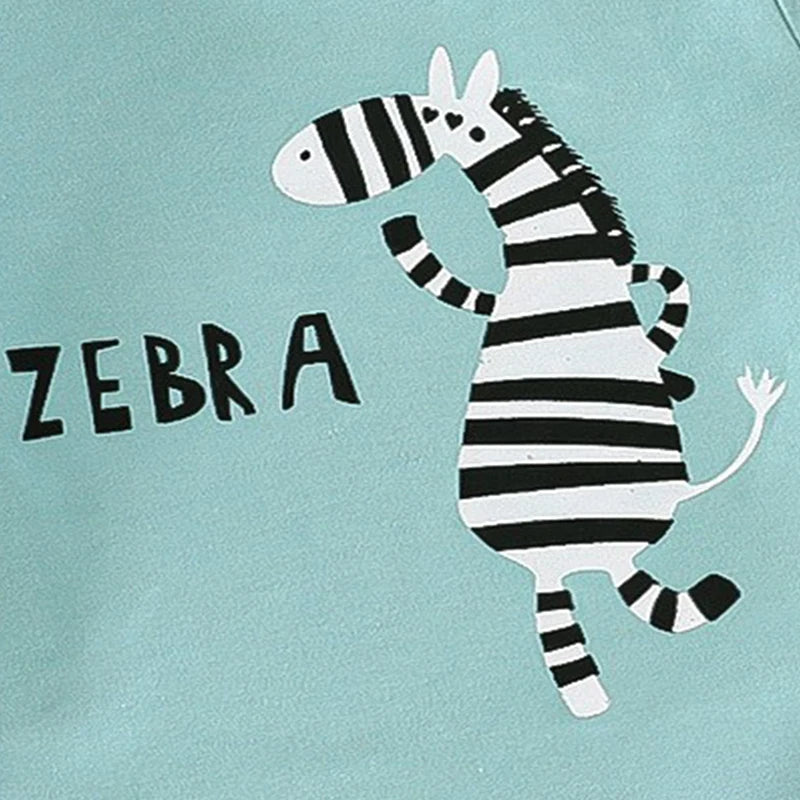 Boy's Summer Set – T-Shirt + Zebra Shorts 1-6 Years