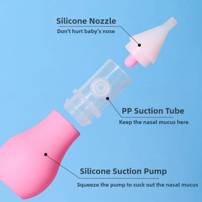 Silicone Baby Nasal Aspirator – Gentle and Safe