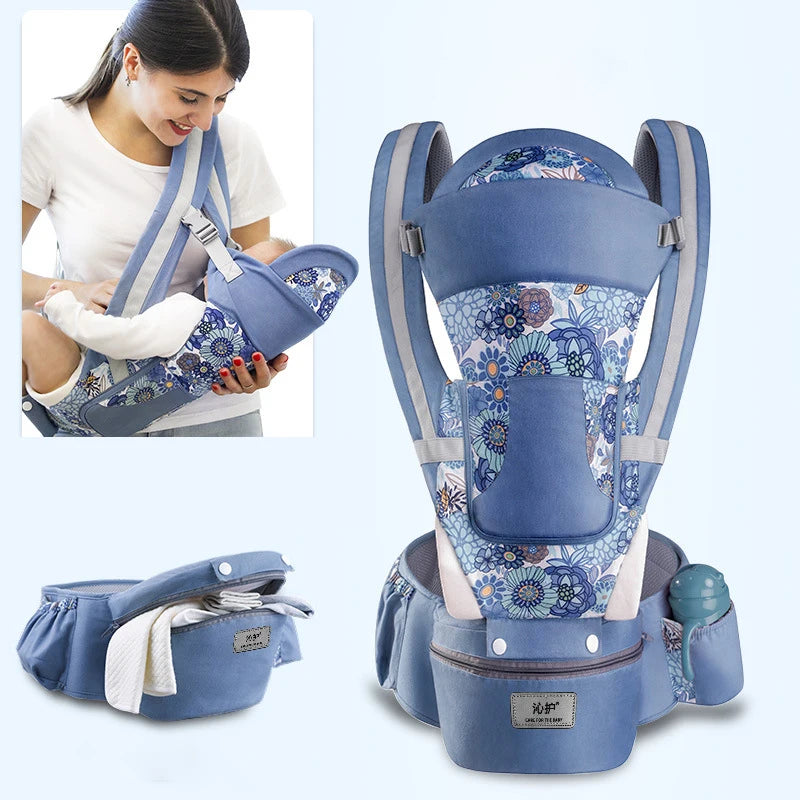 Ergonomic Baby Carrier – Hipseat Front & Back Backpack