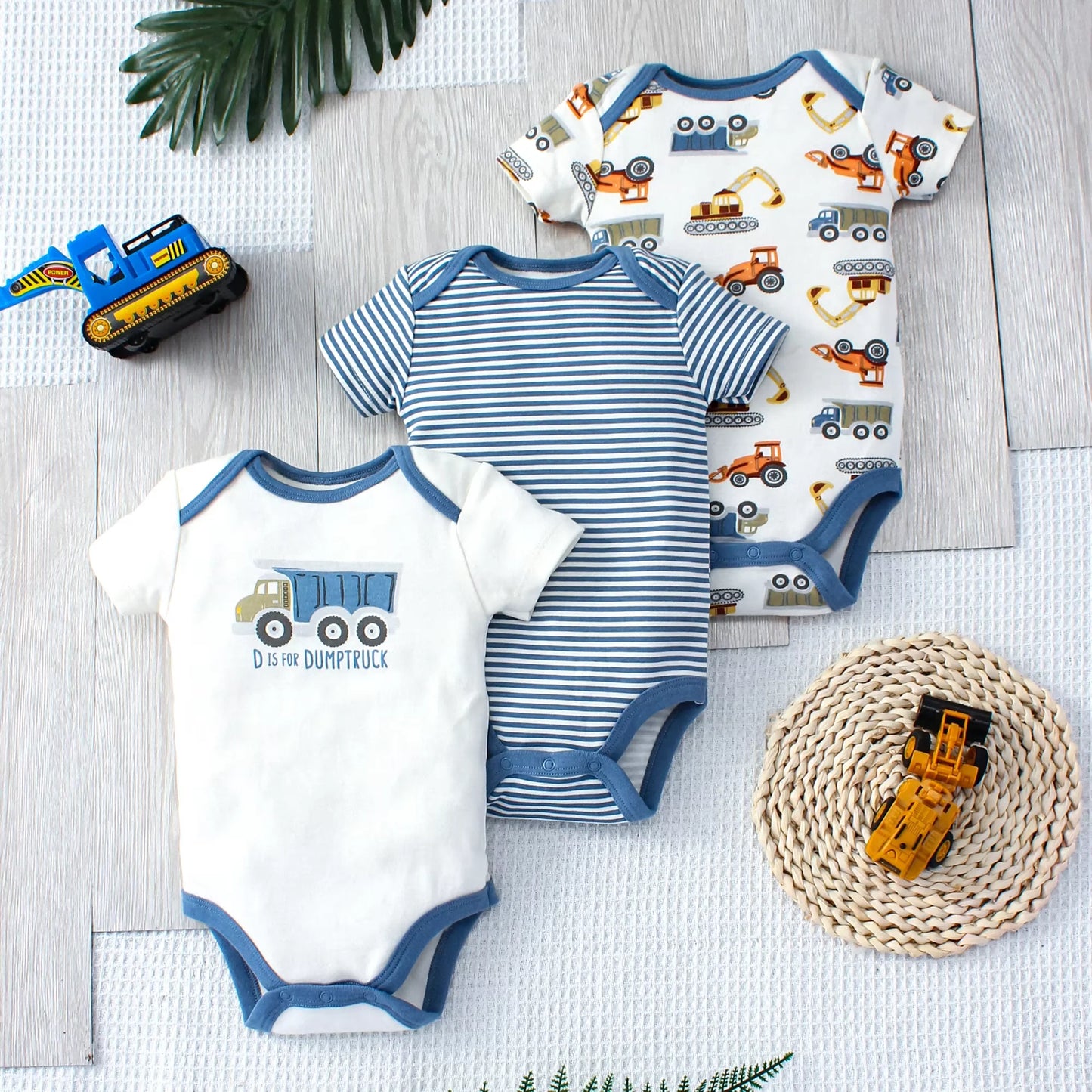 Baby Boy's 3-Piece Summer Set – Cute Dinosaur