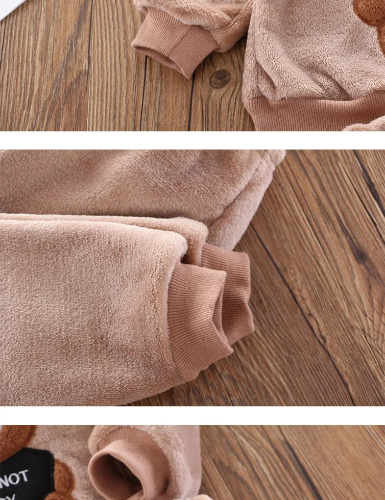 Children's Winter Pajamas – Flannel and Fleece with Bear