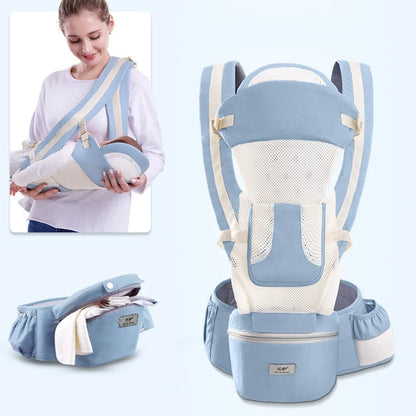 Ergonomic Baby Carrier – Hipseat Front & Back Backpack