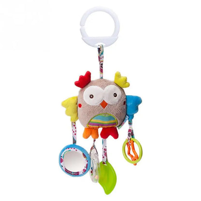 Soft Plush Animal Handbells with Teether for Babies