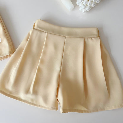 Girls' Summer Set – 2 Pieces with Little Flowers