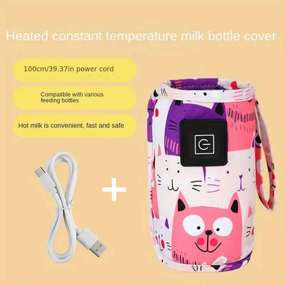 USB Milk Bottle Warmer - Portable & Insulated