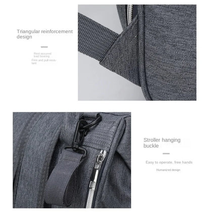 Multifunctional Maternity Bag – Large Capacity + Changing Mat