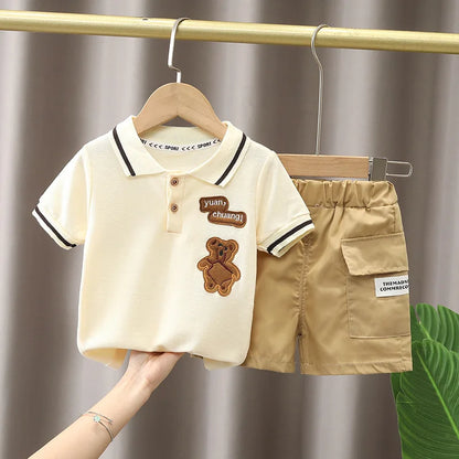 Boy's Summer Set – T-Shirt + Cute Shorts