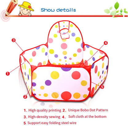 Magical Ocean Ball Pool with Basketball Hoop for Toddlers