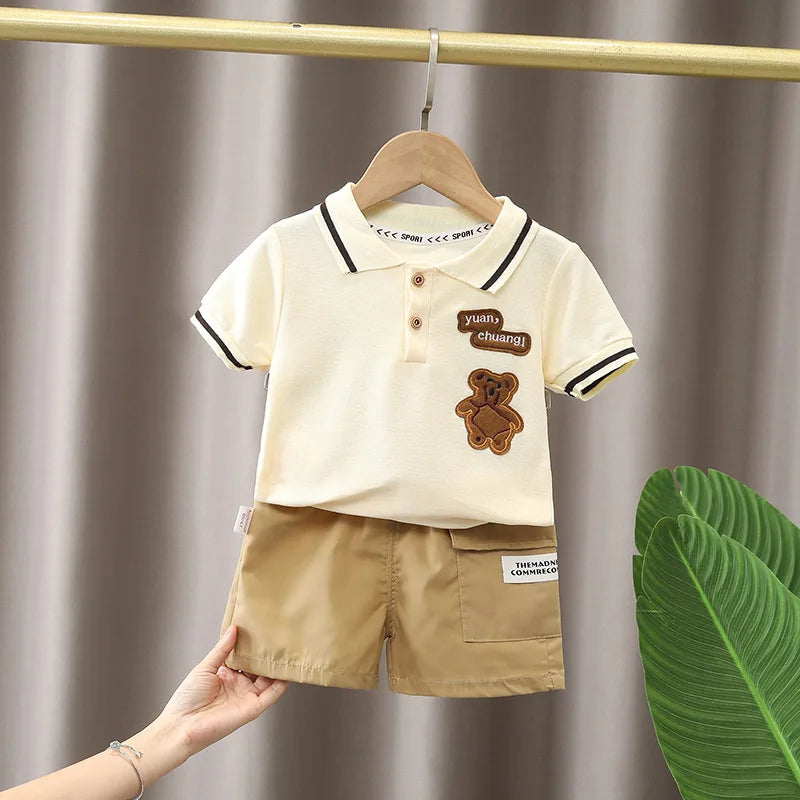 Boy's Summer Set – T-Shirt + Cute Shorts
