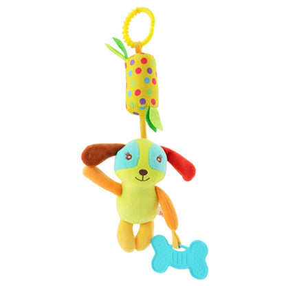Soft Plush Animal Handbells with Teether for Babies
