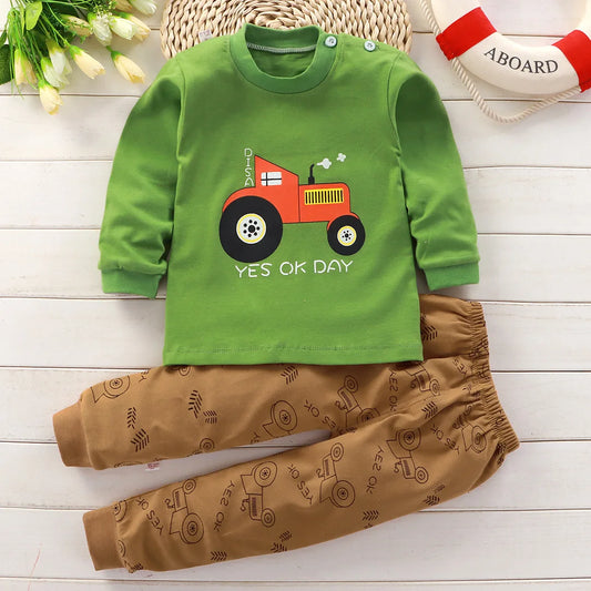 Children's Autumn Pajamas – Long Set for Boys/Girls