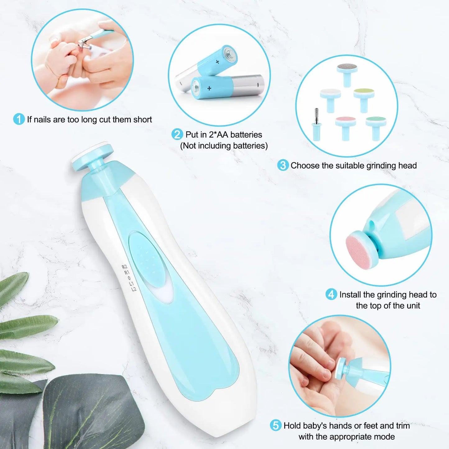 Baby Electric Nail Trimmer - Safe & Gentle Care