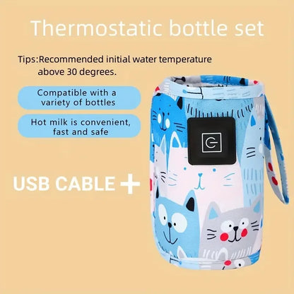 USB Milk Bottle Warmer - Portable & Insulated