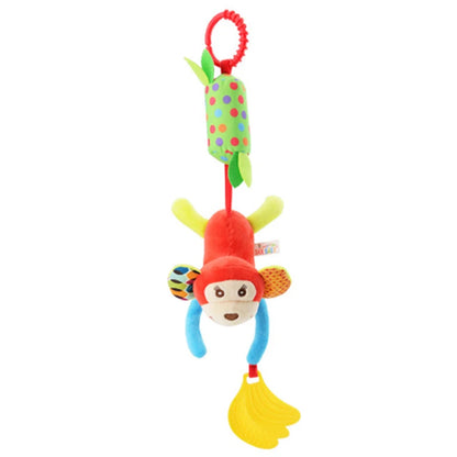 Soft Plush Animal Handbells with Teether for Babies