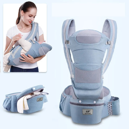 Ergonomic Baby Carrier – Hipseat Front & Back Backpack