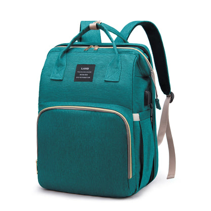 Portable Maternity Backpack – Foldable Crib & Large Capacity