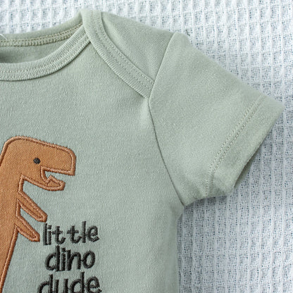 Baby Boy's 3-Piece Summer Set – Cute Dinosaur