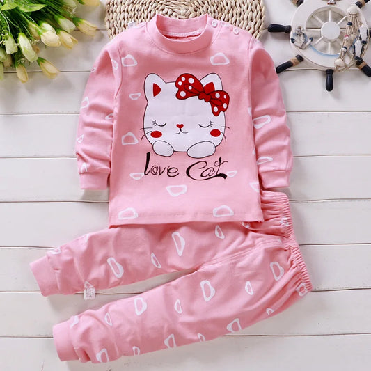 Baby Girl Set – Cotton Pajamas and Clothes 0-5 Years