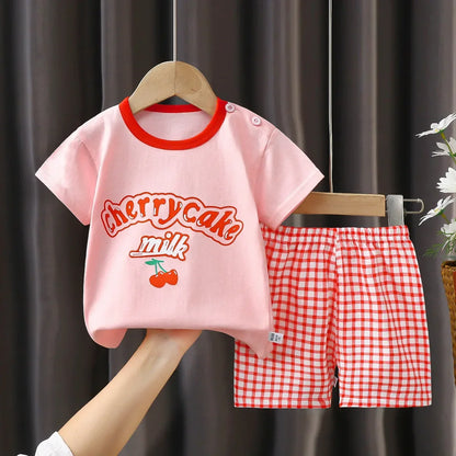 Children's Summer Set – Cotton T-Shirt + Shorts