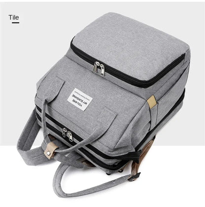 3-in-1 Maternity Backpack – Portable Crib & Changing Table