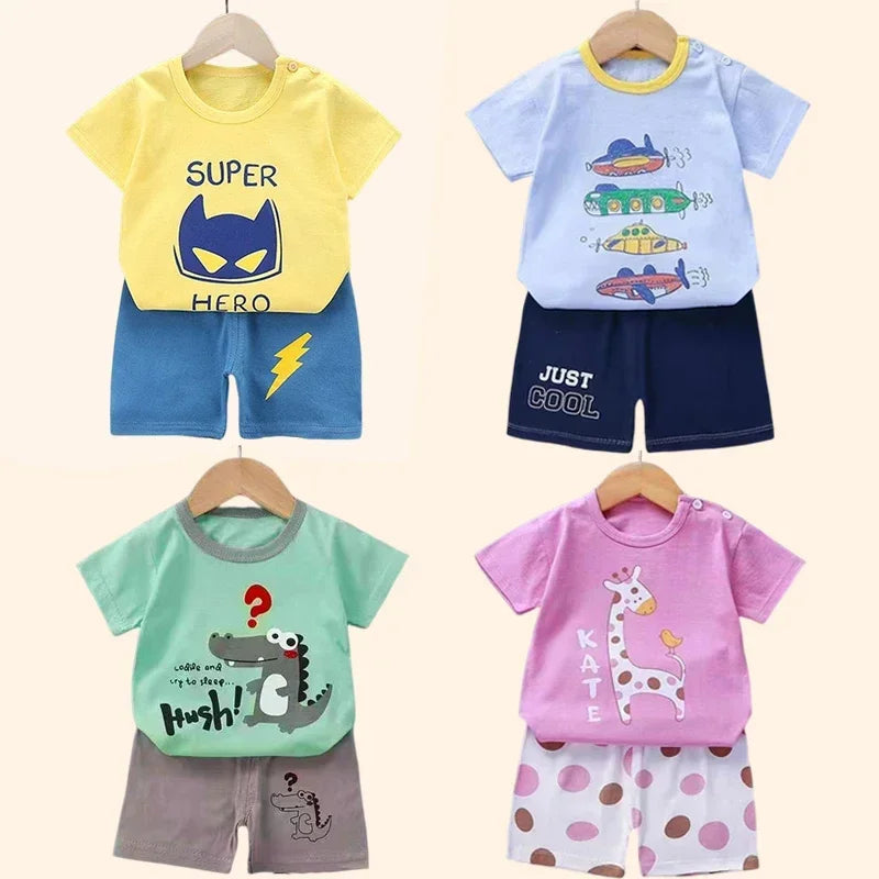 Children's Summer Set – Cotton T-Shirt + Shorts