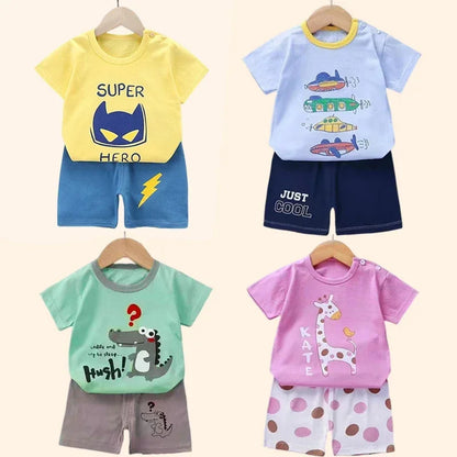 Children's Summer Set – Cotton T-Shirt + Shorts